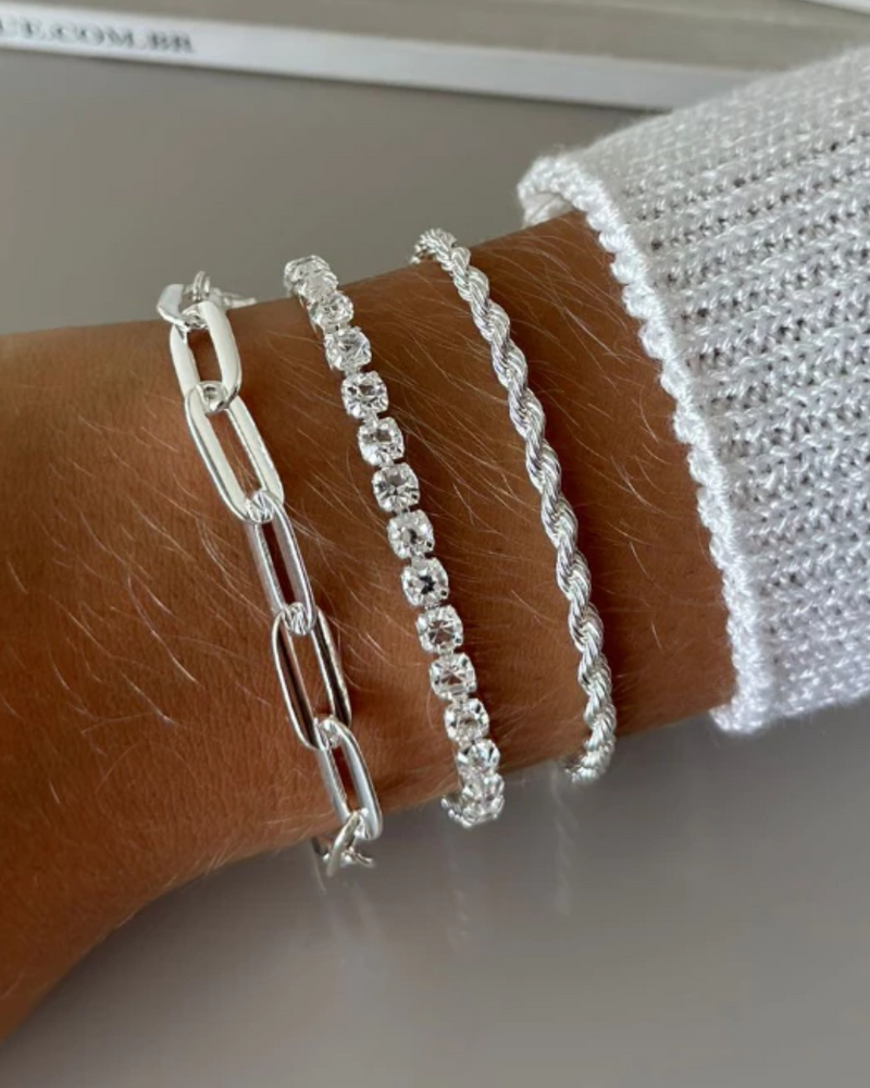 Kit 3 Pulseira Prata 925 My Mulher
