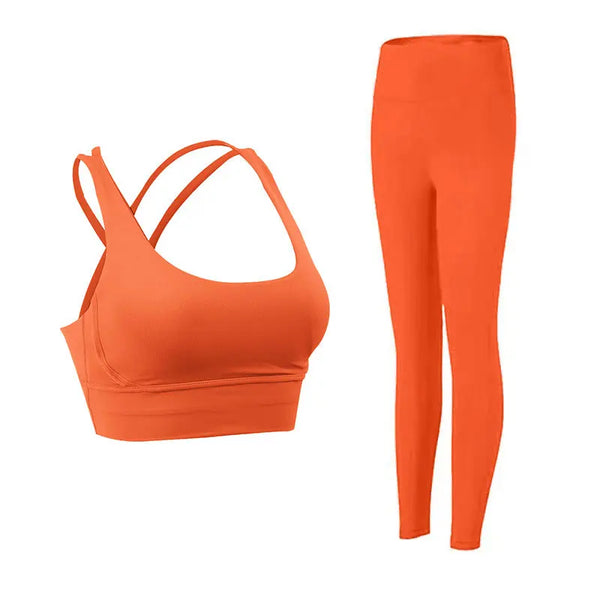 Conjunto Fitness Manu My Mulher- Laranja